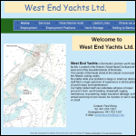 Screen shot of the West End Marine Ltd website.
