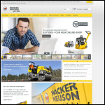 Screen shot of the Wacker (GB) Ltd website.