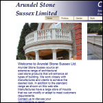 Screen shot of the Arundel Stone Ltd website.