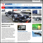 Screen shot of the Abel Demountable Systems Ltd website.