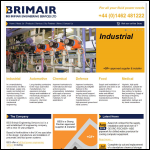 Screen shot of the Brimair Engineering Services Ltd website.