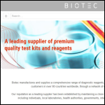 Screen shot of the Biotec Laboratories Ltd website.
