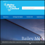 Screen shot of the Bailey Morris Ltd website.