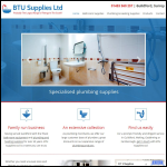Screen shot of the B T U (Supplies) Ltd website.