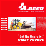 Screen shot of the A J Beer & Co Ltd website.