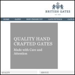 Screen shot of the British Gates & Timber Ltd website.