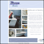 Screen shot of the John Broom Boats Ltd website.
