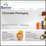 Screen shot of the Bartec Paper & Packaging Ltd website.