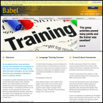 Screen shot of the Babel Language Consulting Ltd website.