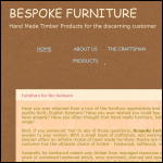 Screen shot of the Bespoke Furniture website.