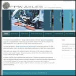 Screen shot of the F P W Axles Ltd website.