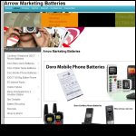 Screen shot of the Arrow Marketing website.