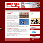 Screen shot of the Amis Scaffolding website.