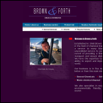 Screen shot of the Brown & Forth Ltd website.