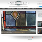Screen shot of the Philip Bradbury Glass website.