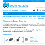 Screen shot of the Berger Tools Ltd website.