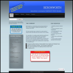 Screen shot of the Beronworth Standby Systems Ltd website.
