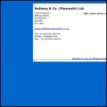 Screen shot of the Bellamy & Co (Plymouth) Ltd website.