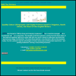 Screen shot of the BPR the Printers website.