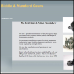 Screen shot of the Biddle & Mumford Gears Ltd website.