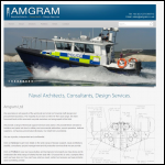Screen shot of the Amgram Ltd website.