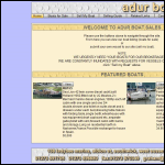 Screen shot of the Adur Boat Sales website.