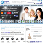 Screen shot of the Angel Telecom Ltd website.