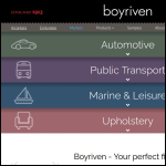 Screen shot of the Boyriven Ltd website.