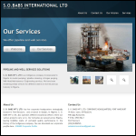 Screen shot of the Babs International Ltd website.